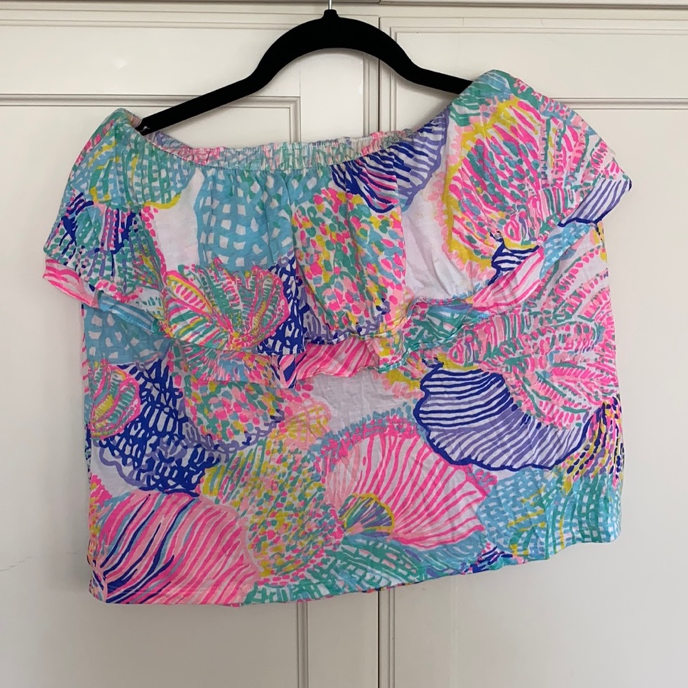 Strapless Lilly Pulitzer top